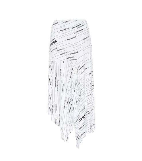 Printed jersey midi skirt | Balenciaga