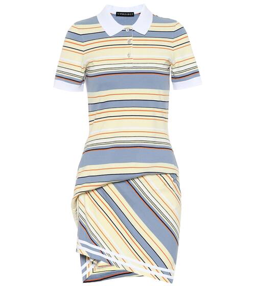 Striped cotton piqué dress | Y/PROJECT