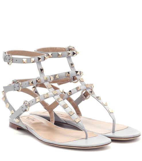 Valentino Garavani Rockstud leather sandals | Valentino