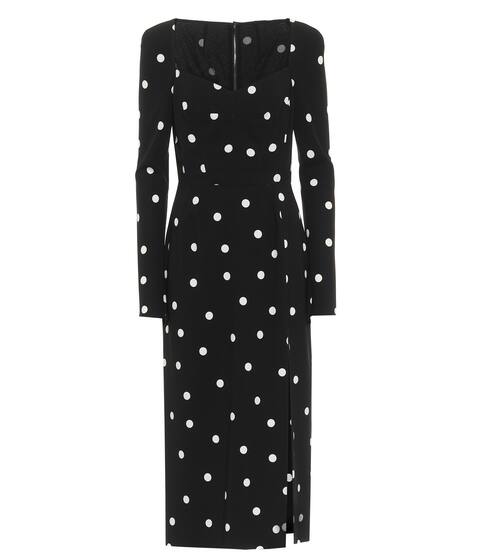 Abito midi a pois in cady | Dolce & Gabbana