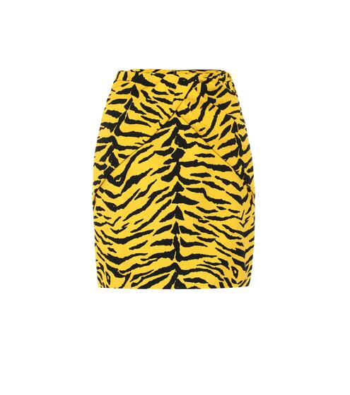 Zebra-print miniskirt | Saint Laurent