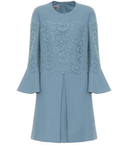 Wool and silk crêpe minidress | Valentino