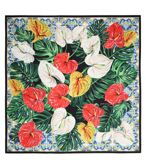 Bedrucktes Tuch aus Seide | Dolce & Gabbana
