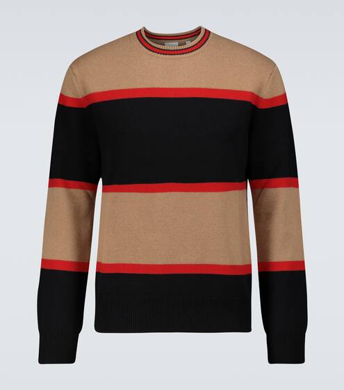 Garratt striped wool-cashmere sweater | Burberry