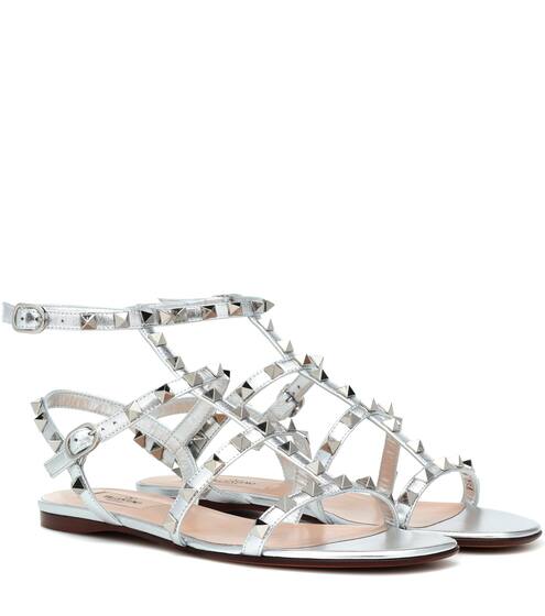 Valentino Garavani Rockstud leather sandals | Valentino