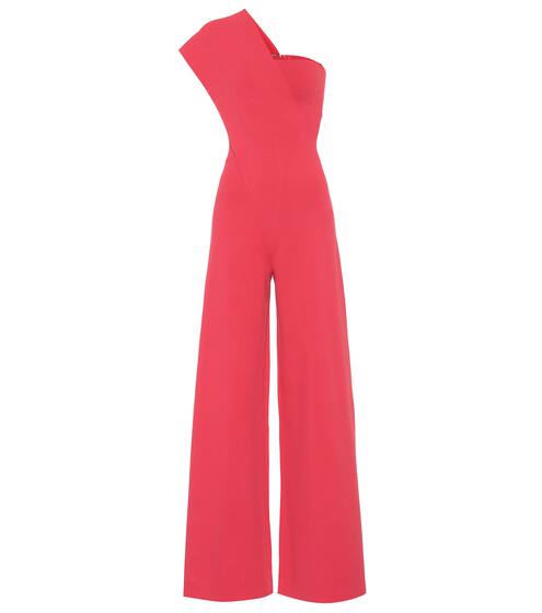 One-shoulder crêpe jumpsuit | Stella McCartney