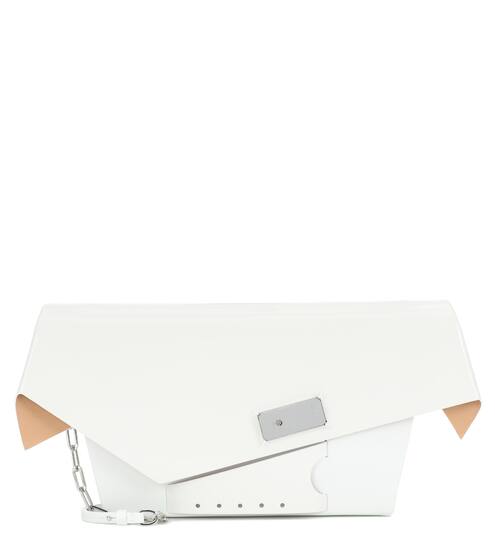 Snatched Medium patent leather clutch | Maison Margiela