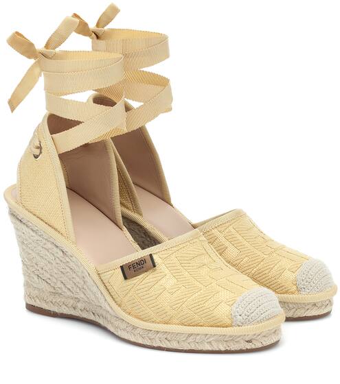 Fendi Roma wedge espadrilles | Fendi