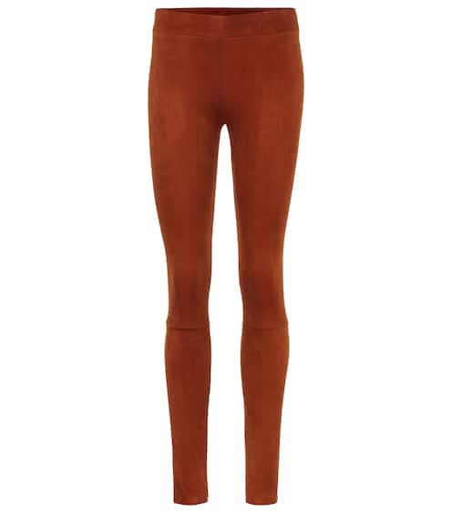 Moto suede leggings | The Row