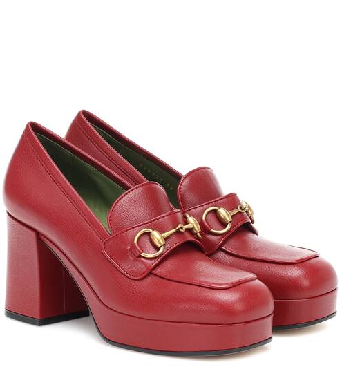 Plateau-Pumps aus Leder | Gucci
