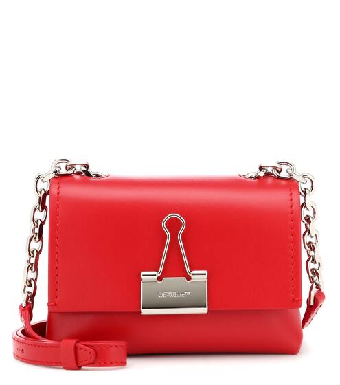 Binder Clip Small leather shoulder | Off-White