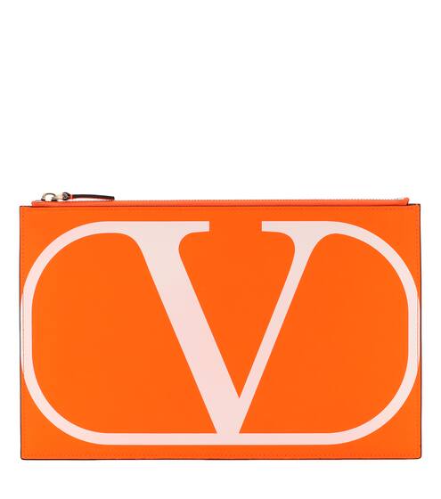 Valentino Garavani VLOGO leather pouch | Valentino