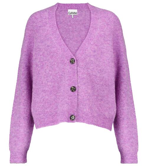Cardigan en alpaga et laine mélangés | Ganni