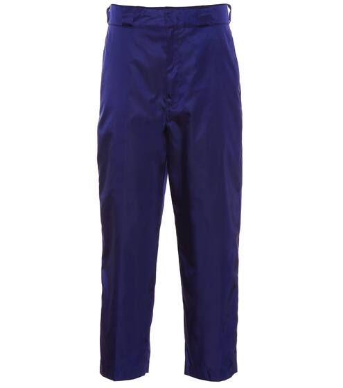 High-rise cropped nylon pants | Prada