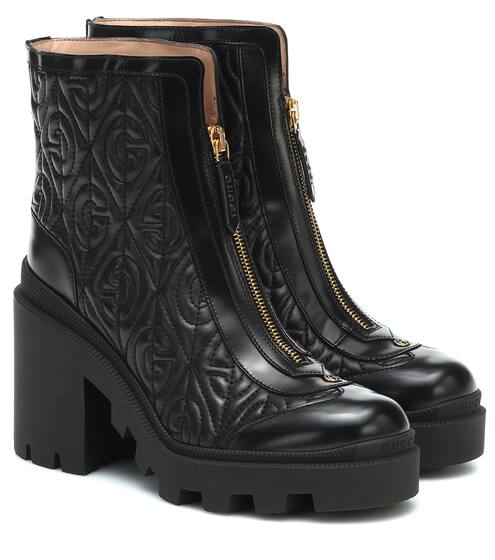 Ankle Boots Trip aus Leder | Gucci