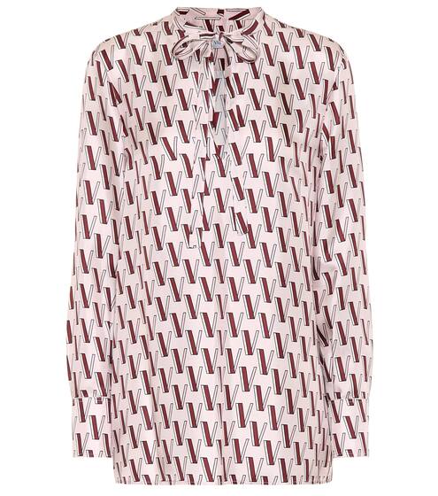 Logo silk blouse | Valentino
