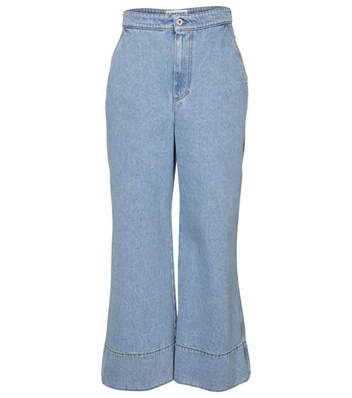 High-rise cropped jeans | Loewe