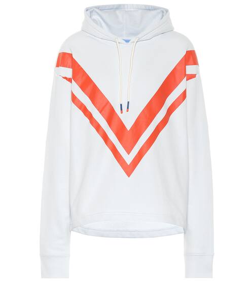 Printed cotton hoodie | Tory Sport