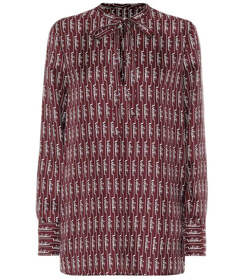 Logo silk blouse | Valentino