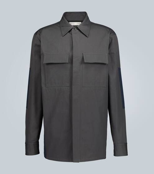 Structured cotton overshirt jacket | Bottega Veneta