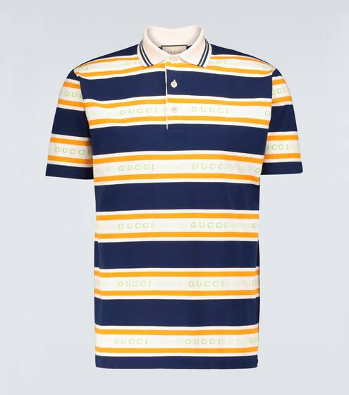 Gestreiftes Poloshirt aus Jacquard | Gucci