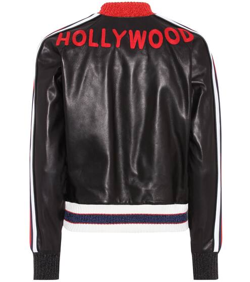 Leather bomber jacket | Gucci
