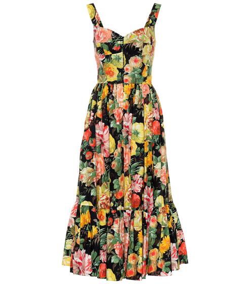 Floral-printed cotton dress | Dolce & Gabbana