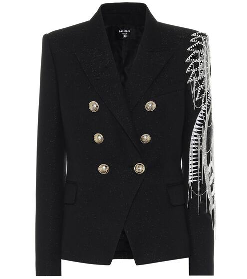 Crystal-embellished blazer | Balmain