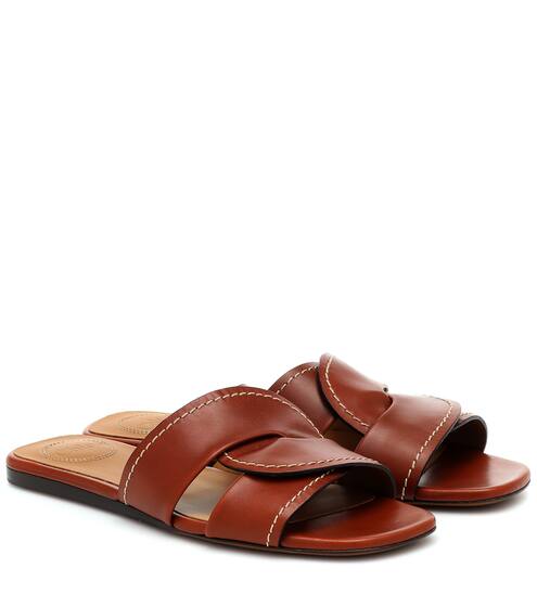 Candice leather slides | Chloé