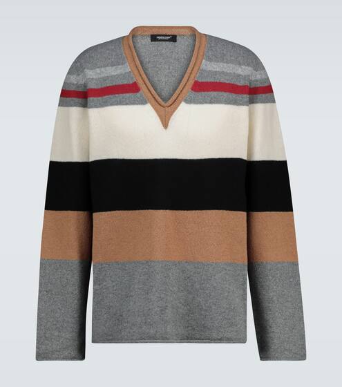 بلوفر مخطّط من الصوف المخلوط | Undercover