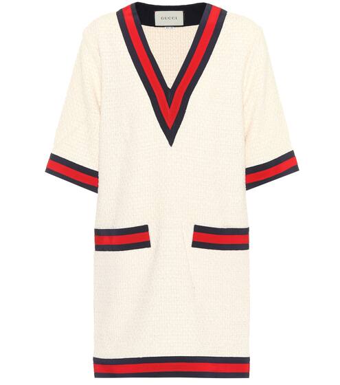 Cotton-blend sweater dress | Gucci
