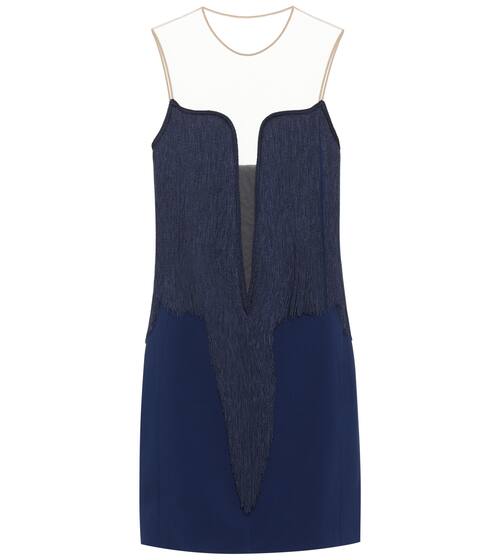 Fringed crêpe minidress | Stella McCartney