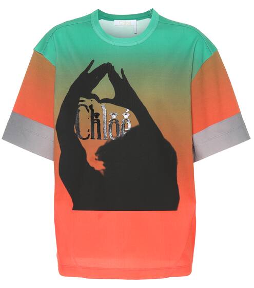 تي شيرت من القطن بطبعات | Chloé