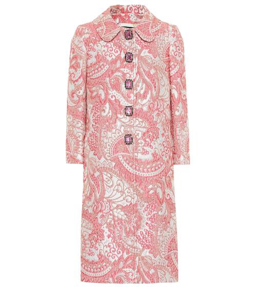 Metallic silk-blend jacquard coat | Dolce & Gabbana