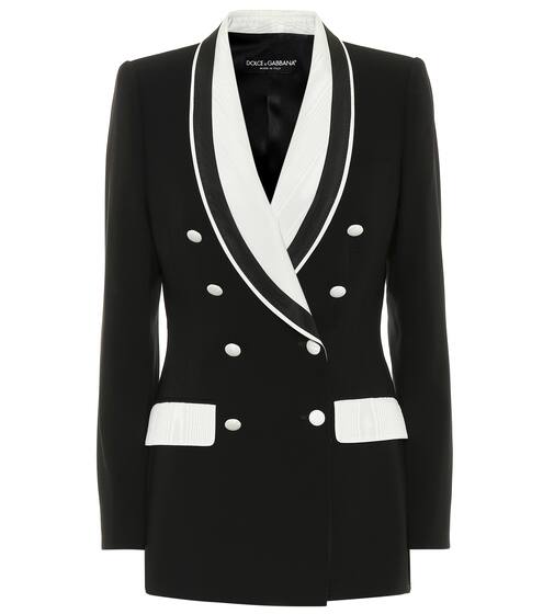 Stretch wool and silk blazer | Dolce & Gabbana
