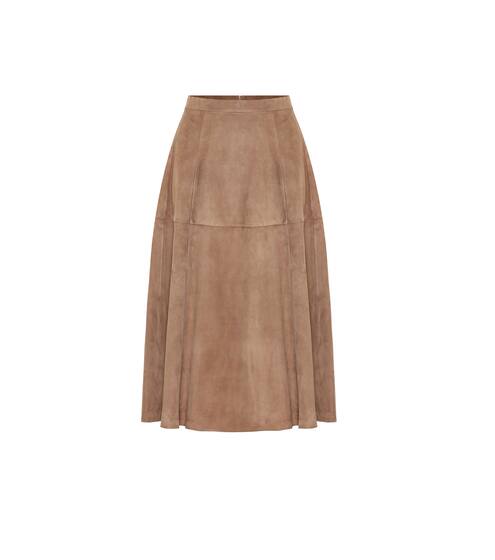 Onore high-rise suede midi skirt | S Max Mara