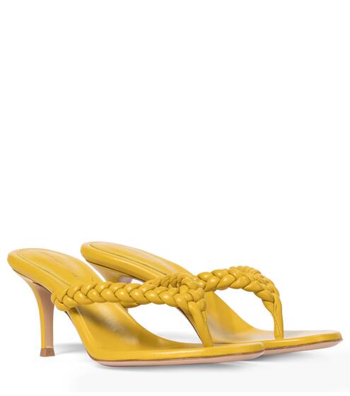 Tropea 70 leather thong sandals | Gianvito Rossi