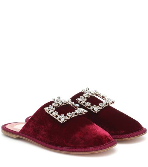 Slippers Hotel Vivier in velluto | Roger Vivier