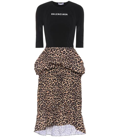 فستان مع طبعات | Balenciaga