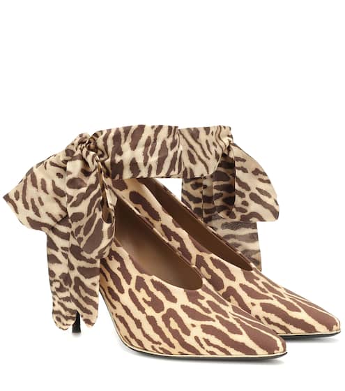Leopard stretch-knit pumps | Zimmermann