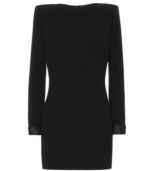 Wool-crêpe minidress | Saint Laurent