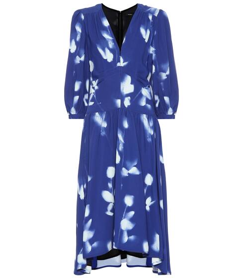 فستان من الكريب بطبعات | Proenza Schouler