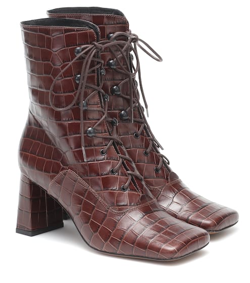 Claude lace-up leather ankle boots | By Far
