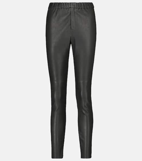 Pantalons En Cuir De Createurs Pour Femme 2021 Mytheresa