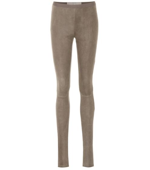 Cotton-blend suede leggings | Rick Owens