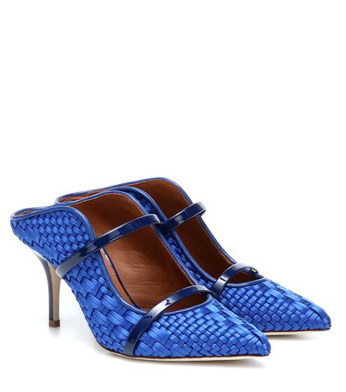 Maureen 70 woven satin mules | Malone Souliers