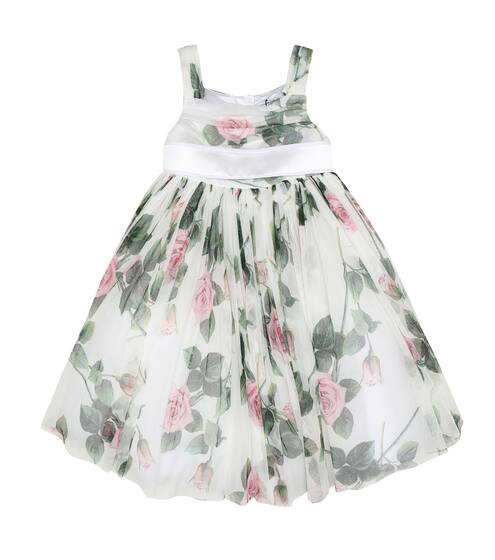 Floral tulle dress | Dolce & Gabbana Kids