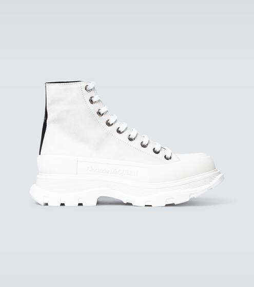 Tread Slick suede platform sneakers | Alexander McQueen