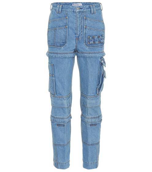 Multi-zip high-waisted jeans | Balenciaga
