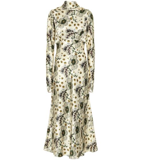 Floral satin maxi dress | Etro